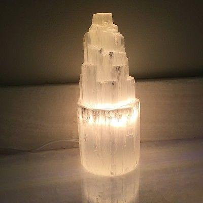 Selenite Skyscraper Lamp Small Prime