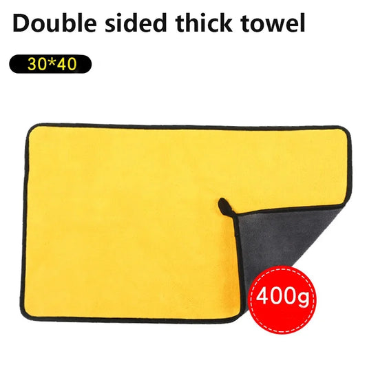 2Pcs Microfiber Towel Car Microfiber Cloth Wash Towel Microfiber