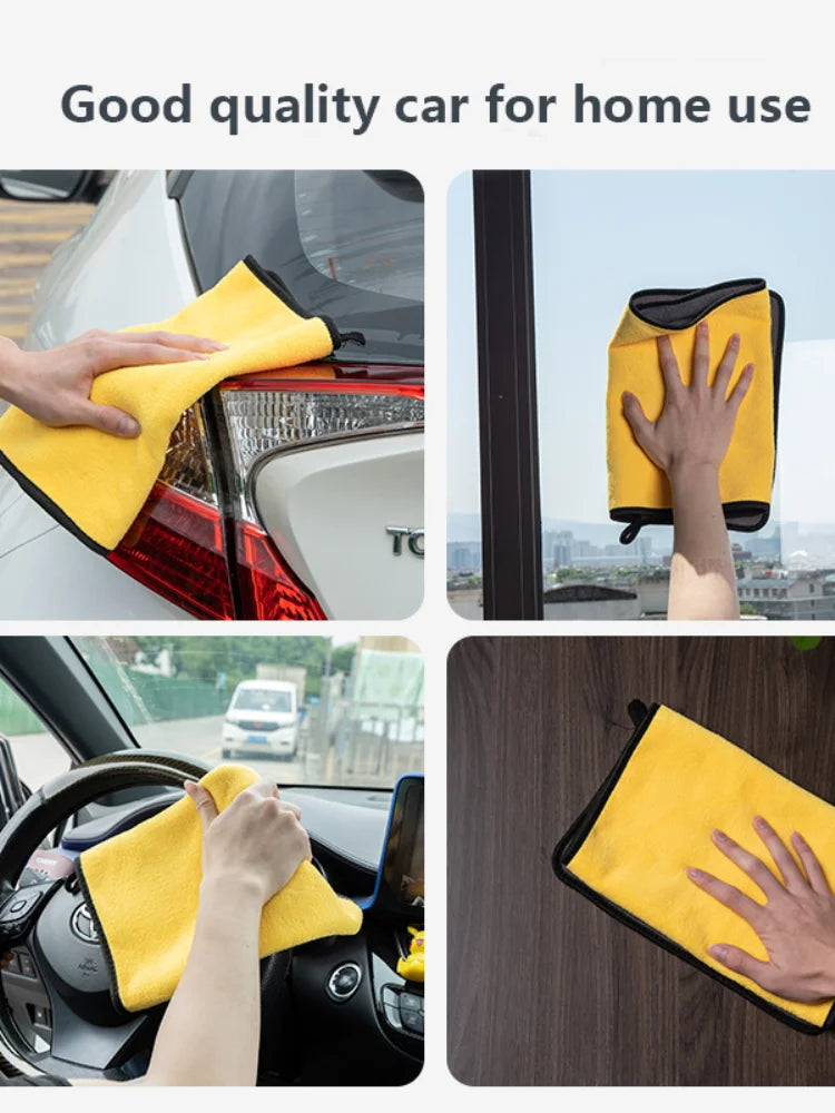 2Pcs Microfiber Towel Car Microfiber Cloth Wash Towel Microfiber