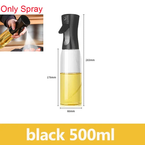 2in1 500ml Plastic Spray Oil Sprayer Bottle Spray Oil Dispenser Oil